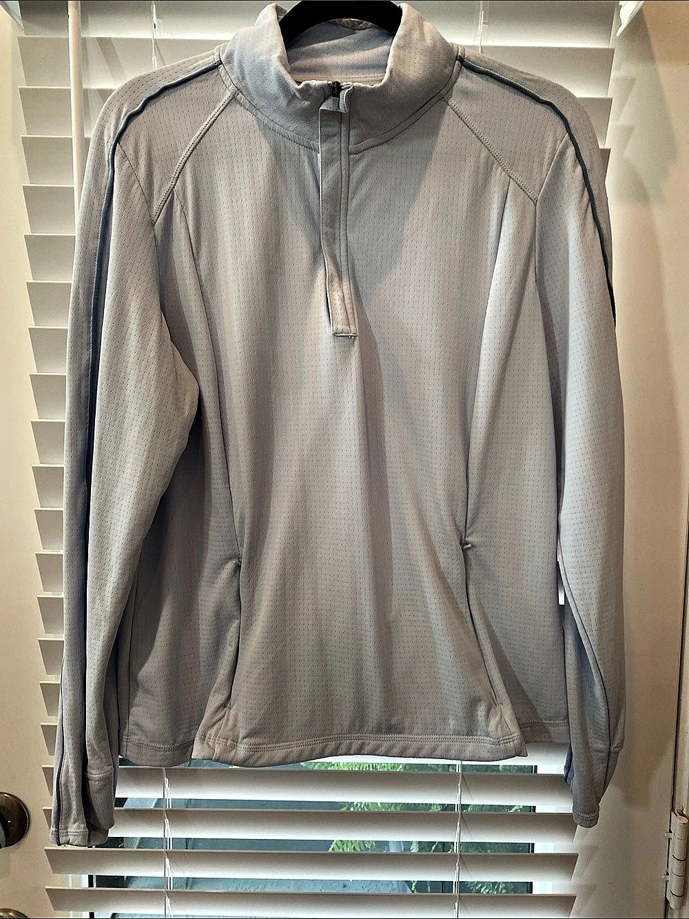 Mondetta Performance + Luxury Quarter-Zip Active Pullover Gray XL